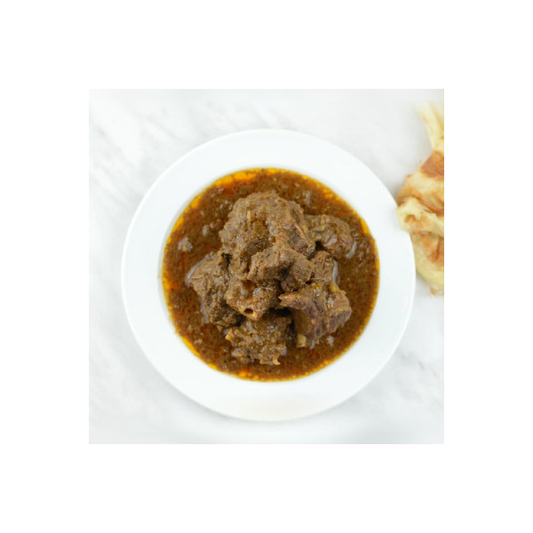 Curry goat and roti