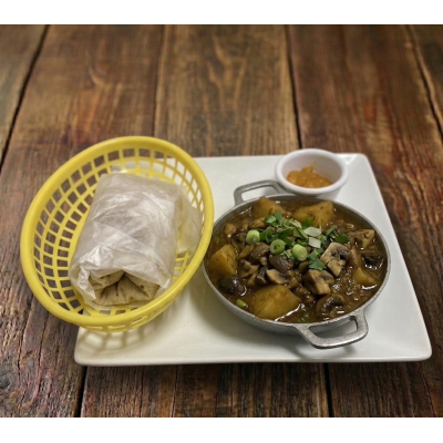 Mushroom & Potato Roti