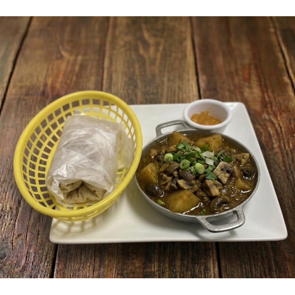 Mushroom & Potato Roti
