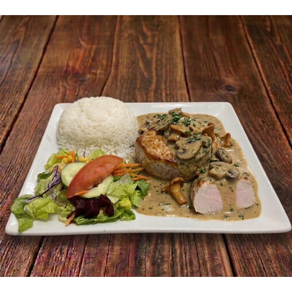 Tenderloin Pork (Mushroom Gravy)