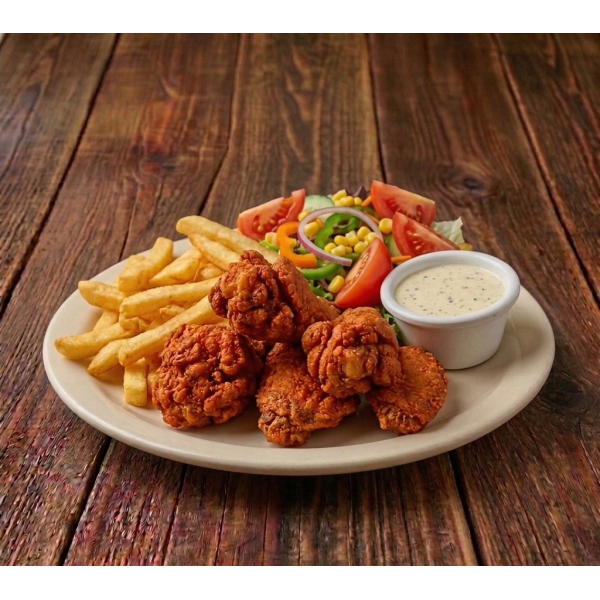 7 PC Deep Fried Wings