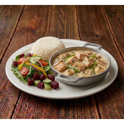 Mushroom Chicken (Creamy Brown)