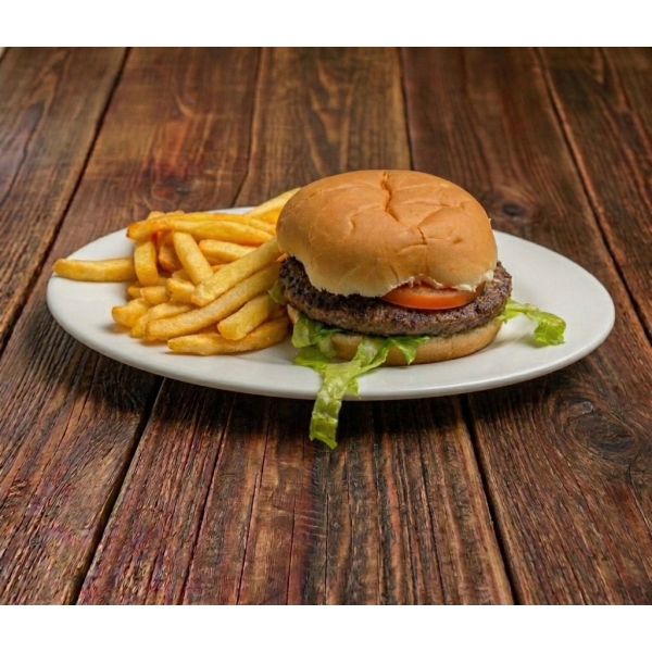 Hamburger & Fries